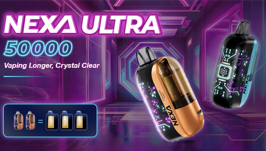 NEXA Ultra 50K Puffs Vape - Kolmekordne Marja: Revolutsiooniline Kogemus Eesti Vapinguturul 2025. aastal